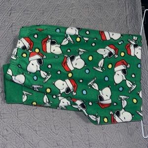 Womens snoopy peanuts Holiday pajama pants size large